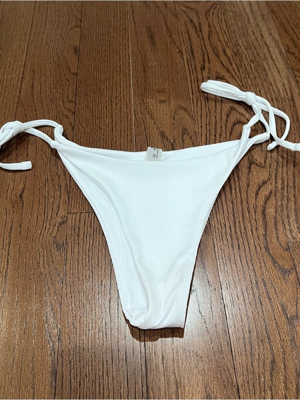 ⭐white bikini bottoms large